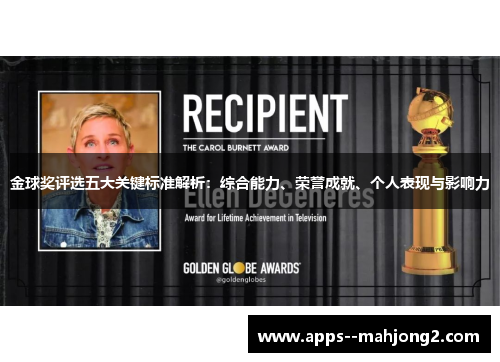 金球奖评选五大关键标准解析：综合能力、荣誉成就、个人表现与影响力